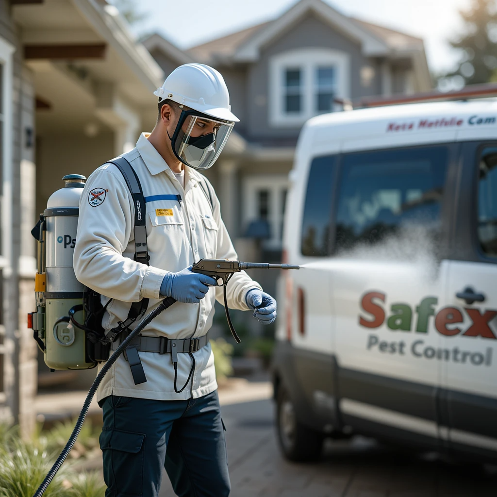 Safex Pest Control Technician at Work